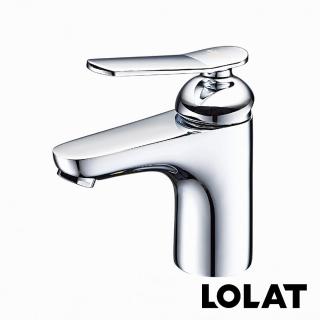 【LOLAT 羅力】官方直營 簡約臉盆水龍頭/彈跳塑P/鉻(BNT1857)