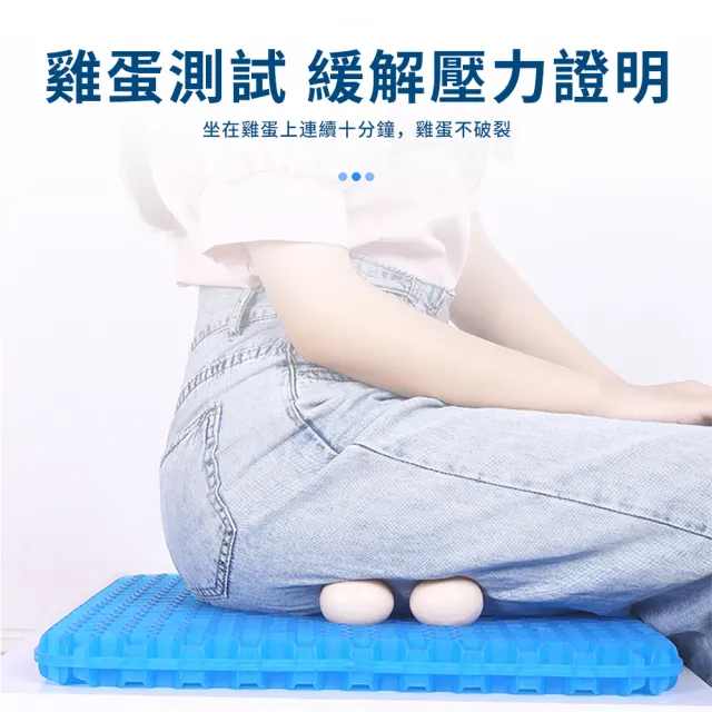 【YUNMI】贈防塵套 冷凝膠減壓坐墊 雙層蜂巢美臀坐墊 家用/辦公(車用坐墊 涼感椅墊 減壓坐墊 汽車坐墊)