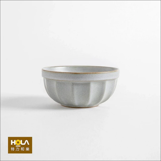 【HOLA】彩夏手感陶瓷5吋碗 灰