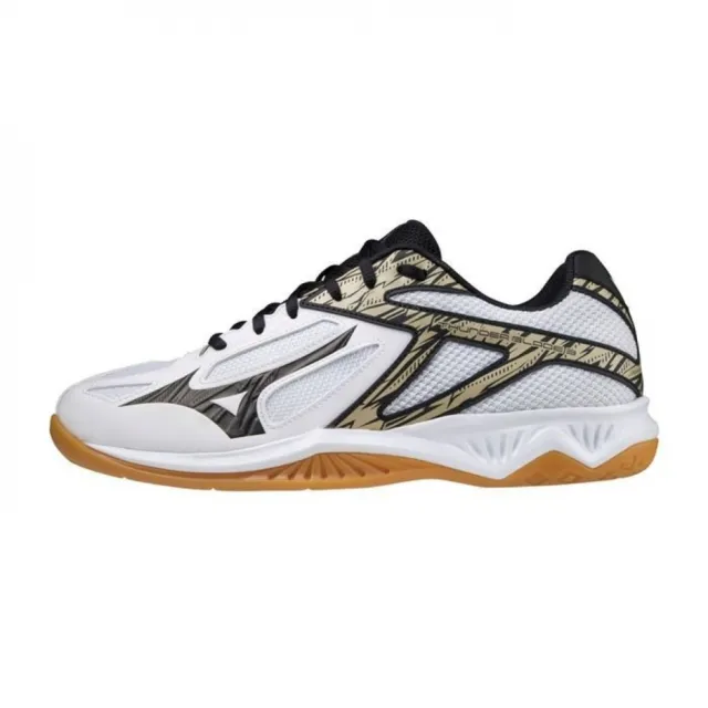 【MIZUNO 美津濃】Mizuno Thunder Blade 3    男女 排球鞋 室內運動鞋 耐磨 美津濃 黑白金(V1GA217009)