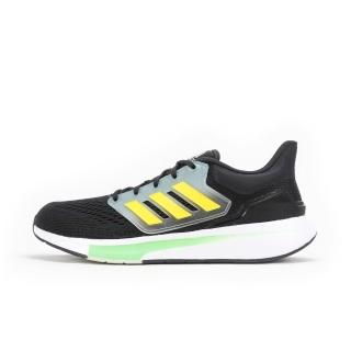 【adidas 愛迪達】Adidas EQ21 Run 男 慢跑鞋 運動 休閒 避震 透氣 路跑 回彈 緩震 黑黃(GW6726)