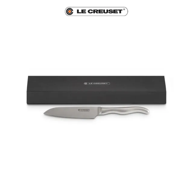 【Le Creuset】大馬士革鋼日式三德刀 13cm(不鏽鋼柄)
