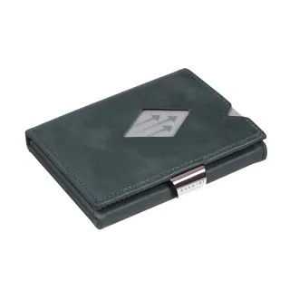 【挪威 EXENTRI】紳士皮夾-零錢袋款-藍色(皮夾 錢包 短夾 卡夾 信用卡夾 名片夾 皮夾推薦 RFID 禮物)