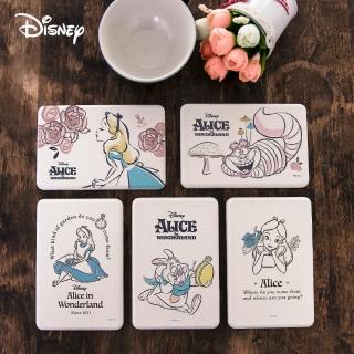 【收納王妃】Disney 迪士尼 愛麗絲 硬式珪藻土 皂墊 杯墊 瀝水 吸水(尺寸:12x8x0.9cm)