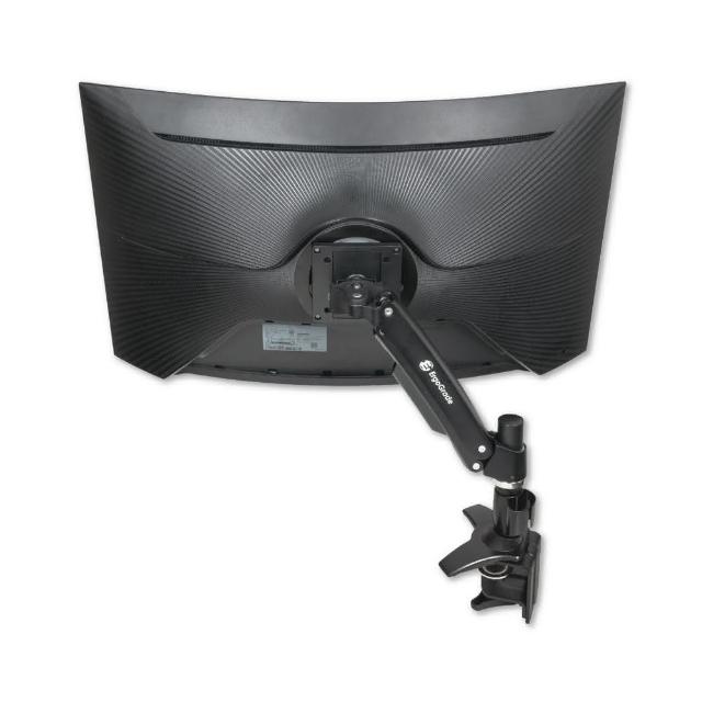 ErgoGrade EGAUC10Q 是一款高承重單螢幕支架，支援12.5吋至34吋螢幕，最大承載重量達4~12kg，採用鋁合金材質，輕便耐用，黑色設計簡潔時尚，符合國際VESA安裝標準，適合辦公室或家庭使用。