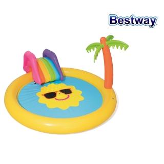 【BESTWAY】熱帶陽光島嶼噴水充氣泳池(53071)