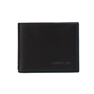 【Cerruti 1881】頂級小牛皮4卡零錢袋皮夾 CEPU05420M(送禮盒提袋 男夾)