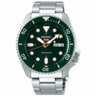 【SEIKO 精工】5 Sports 水鬼潮流運動機械錶-綠x銀/42.5mm 雙12限定(SRPD63K1/4R36-07G0G)
