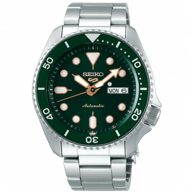 SEIKO 精工 5 Sports 水鬼潮流運動機械錶-綠x銀/42.5mm 雙11限定(SRPD63K1/4R36-07G0G)