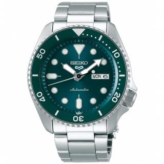 【SEIKO 精工】5 Sports 水鬼潮流運動機械錶-綠x銀/42.5mm(SRPD61K1/4R36-07G0M)