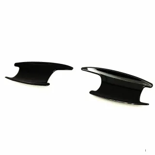 【IDFR】Benz 賓士 C-class C205 coupe 2015~2022 烤漆黑 車門防刮門碗 內襯保護貼片(防刮門碗 內碗)