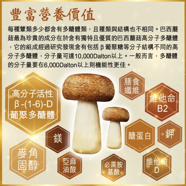 【瑞康生醫】台灣巴西蘑菇乾菇-冷凍乾燥技術-家庭號55g/入-5入(巴西蘑菇 姬松茸  巴西蘑菇乾菇)