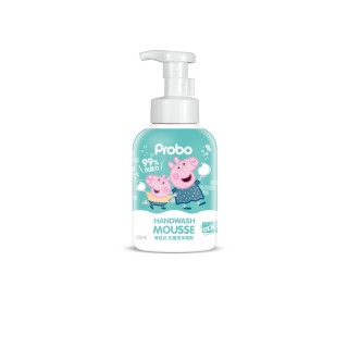 【博寶兒】抗菌洗手慕絲350ml-佩佩豬(99%抗菌力 0%酒精 3效合1 創新SDC抑菌)