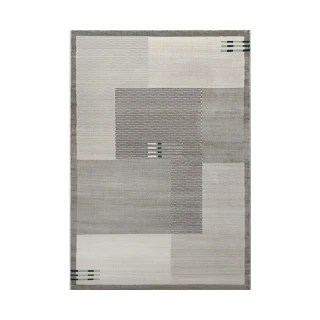 【山德力】簡約幾何感地毯160X230納爾瓦(適用於客廳、起居室空間)