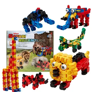 【媽咪可兒】韓國iRingo 百變創意3D積木-旗艦系列(野生動物大冒險)