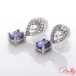 【DOLLY】14K金 天然丹泉石鑽石耳環(003)