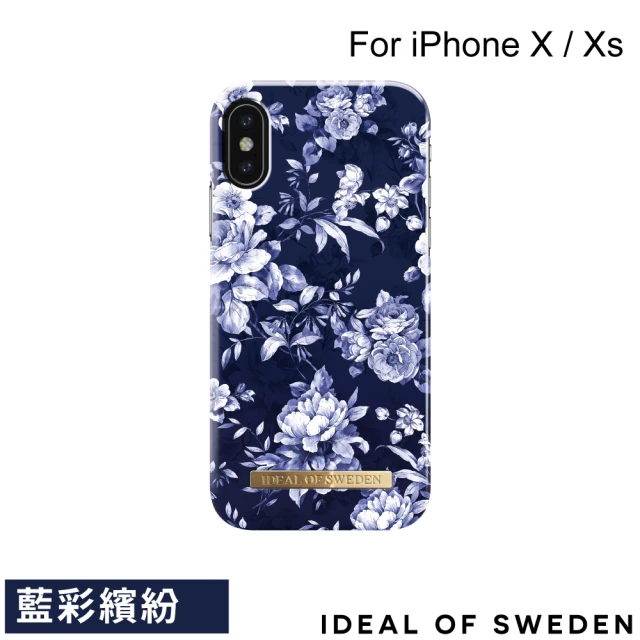 【iDeal Of Sweden】iPhone X / Xs 5.8吋 北歐時尚瑞典流行手機殼(藍彩繽紛)