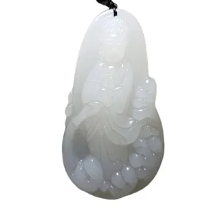 【菩提居】漢白玉寶瓶福祿觀音吊墜