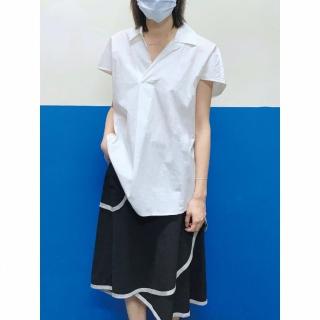 【UUIN】Light Collection 白後綁帶上衣(女裝 春夏 純棉)