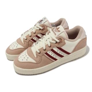 【adidas 愛迪達】x YU NAGABA 休閒鞋 Rivalry Low 男鞋 女鞋 米白 粉紅 手繪 聯名款 愛迪達(IG3851)