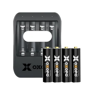 【OXOPO】XS-III系列 1.5V 快充鋰電池組(3號4入+充電器)