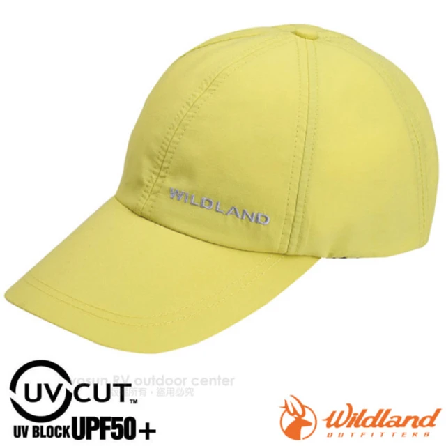 【Wildland 荒野】中性抗UV透氣棒球帽.防晒遮陽帽.鴨舌帽(W1013 檸檬黃)
