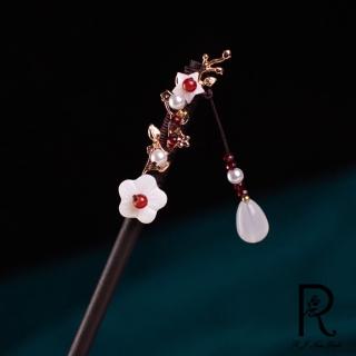 【RJ New York】漢朝風情流蘇串珠木製插髮髻髮飾(12色可選)