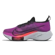 【NIKE 耐吉】慢跑鞋 Air Zoom Tempo Next% FK 女鞋 螢光紫 路跑 氣墊 不對稱鞋帶 運動鞋(CI9924-501)