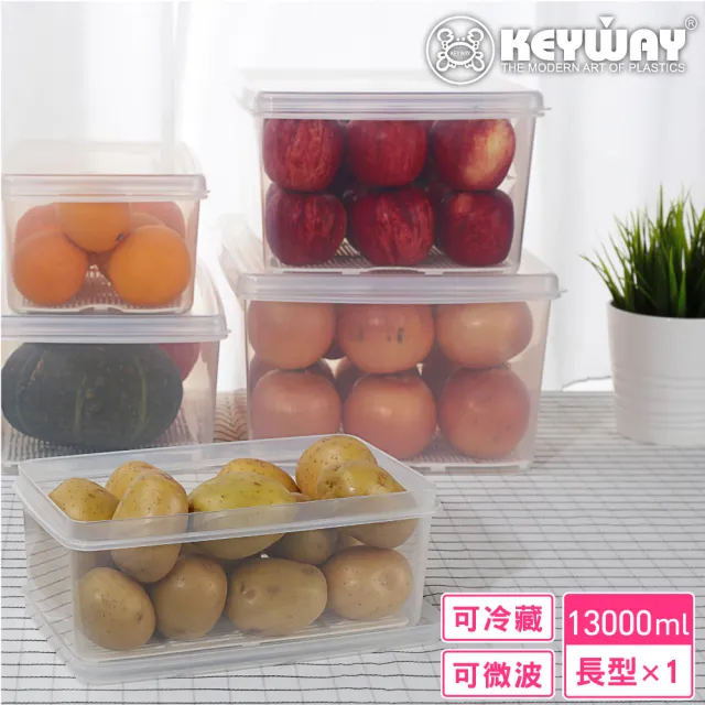 【KEYWAY 聯府】PP長型保鮮盒1號+2號+3號-4入組合(MIT台灣製造)