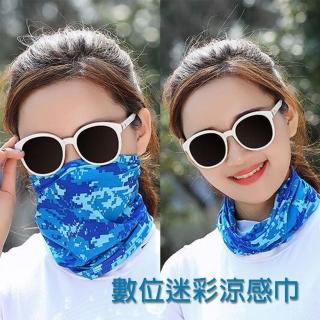 【BONum 博紐】數位迷彩特殊織布涼感巾瓶裝版(消暑 夏天 防曬 運動 吃冰 熱 冷水 降溫 冰涼)