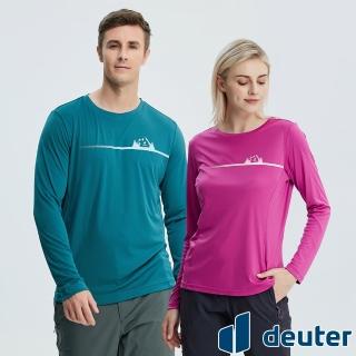 【deuter】女男款環保印花休閒長袖T恤(DE-T2204W/DE-T2203M/吸濕排汗/輕薄透氣/登山健行/大尺碼*)