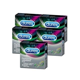 【Durex 杜蕾斯】飆風碼保險套3入*5盒(共15入)