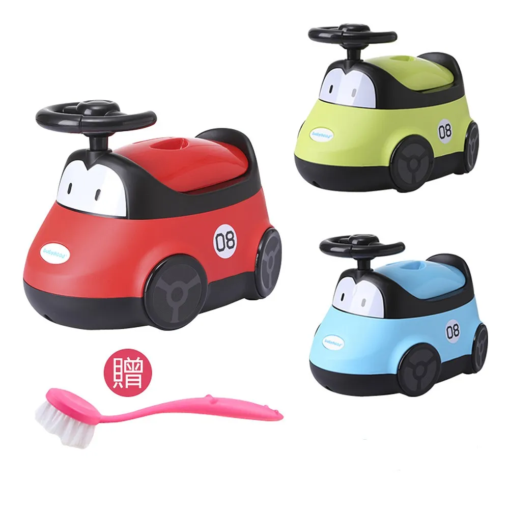 【傳佳知寶】Babyhood 小汽車座便器 3色可選 贈馬桶刷不挑色 兒童馬桶 小馬桶(自主學習戒尿布的座便器)