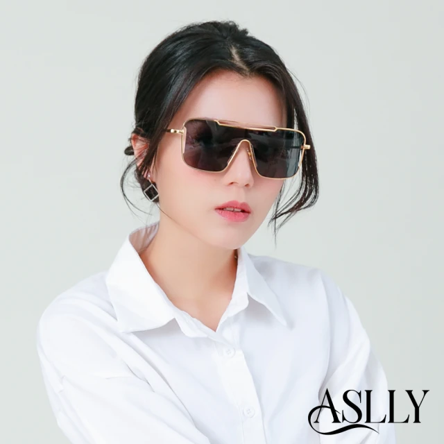 ASLLY LU2041未來感金邊設計墨鏡