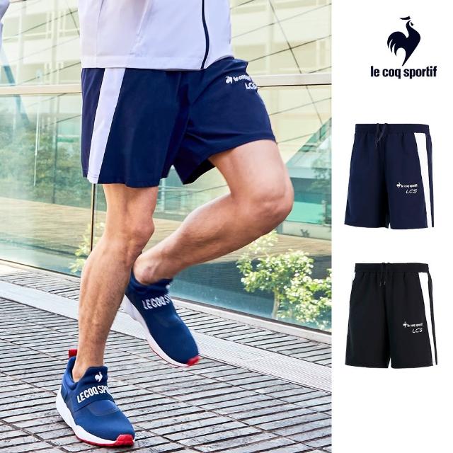 【LE COQ SPORTIF 公雞】四面彈運動生活平織運動短褲 男-2色-LWP81685