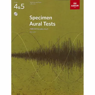 【ABRSM 英國皇家】聽力測驗試題 第4-5級 含2片CD(Specimen Aural Tests Grade 4-5 With 2 CDs)