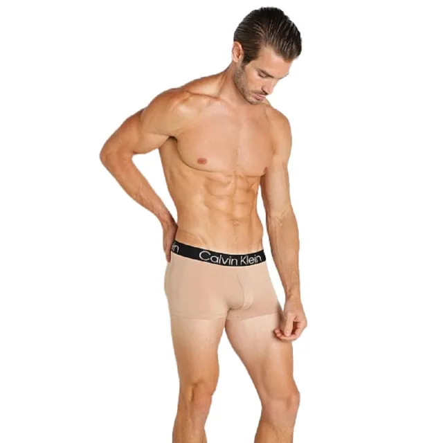 【Calvin Klein 凱文克萊】CK Flex Natural Micro男生低腰 短版 平口四角內褲 貼身版型(美國進口 單件袋裝)