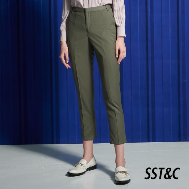 【SST&C】橄欖綠修身西裝褲7262111005(換季55折)