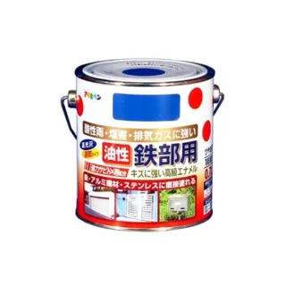 【特力屋】日本 Asahipen 鐵製品防鏽油性面漆 紅 0.7L