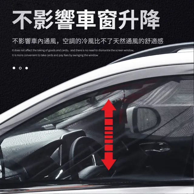 【YUNMI】彈性升級汽車防蟲紗窗 前後座遮陽罩 車窗防蚊罩 車用蚊帳 汽車遮陽帘