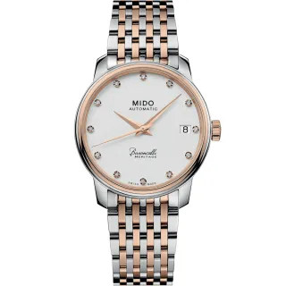 【MIDO 美度 官方授權】Baroncelli Heritage 纖薄機械女錶(M0272072201600)