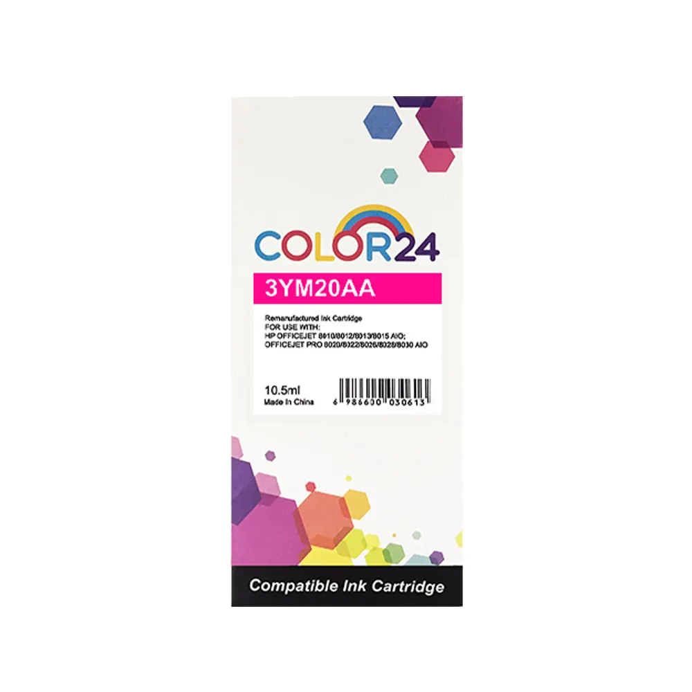 【Color24】for HP 3YM20AA NO.915XL 紅色高容環保墨水匣(適用HP OfficeJet Pro 8020/8025)