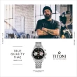 【TITONI 梅花錶】傳承系列 熊貓 復刻 計時機械腕錶 / 41mm 母親節 禮物(94020S-681)