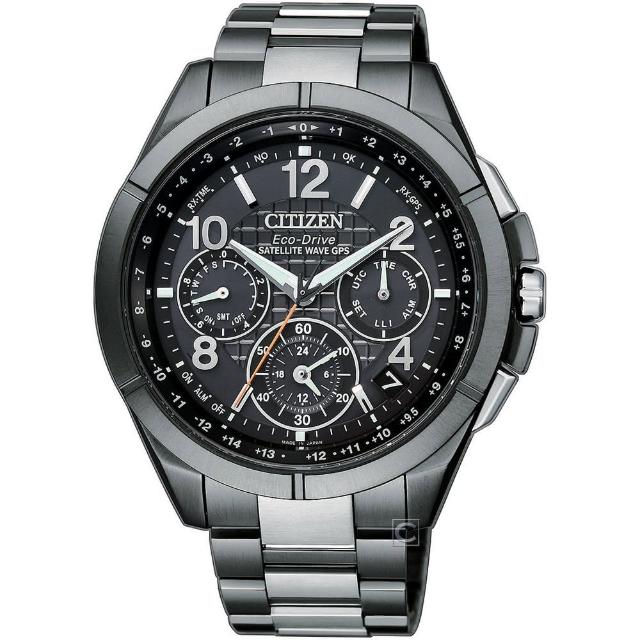 【CITIZEN 星辰】GPS 衛星鈦金屬 Eco-Drive  光動能 計時男錶  禮物(CC9075-52E)