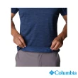 【Columbia 哥倫比亞 官方旗艦】男款-  OFZ 涼感快排短袖上衣-深藍(UAO35610NY / 2022年春夏商品)