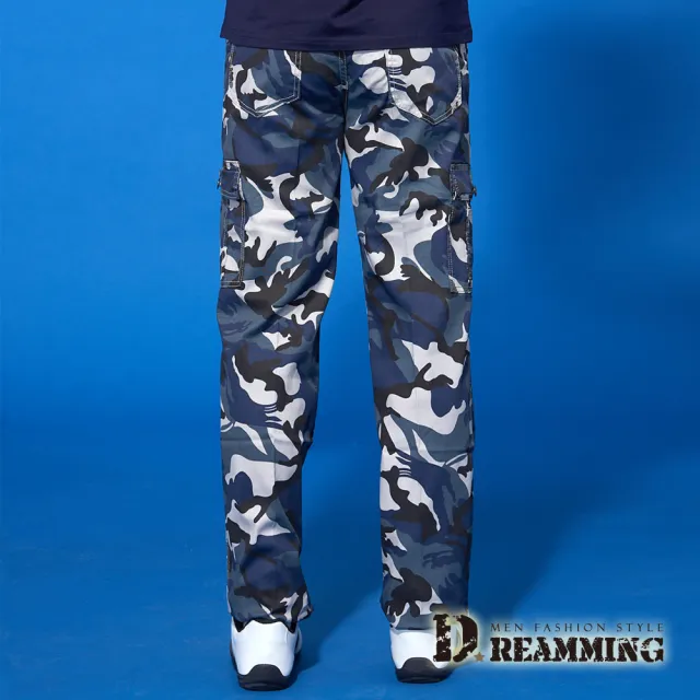 【Dreamming】夏日薄款迷彩伸縮休閒工作長褲(共二色)