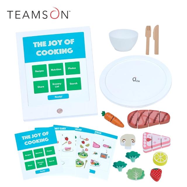 【Teamson】小廚師法蘭克福木製牛排切切樂(含木製平板食譜)