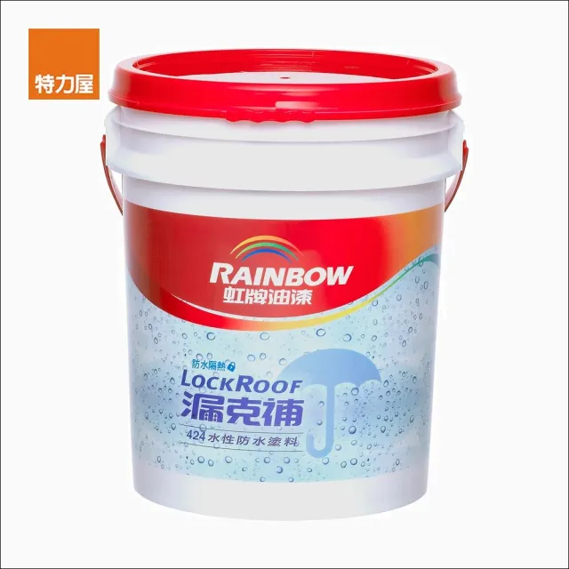 【特力屋】虹牌 漏克補水性防水材 10L 草綠