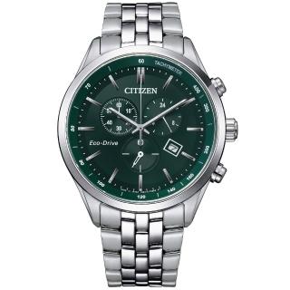 【CITIZEN 星辰】GENTS 三眼計時風格光動能男錶/42mm(AT2149-85X)