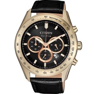 【CITIZEN 星辰】時刻捕手光動能計時男錶 禮物 推薦(CA4453-14E)